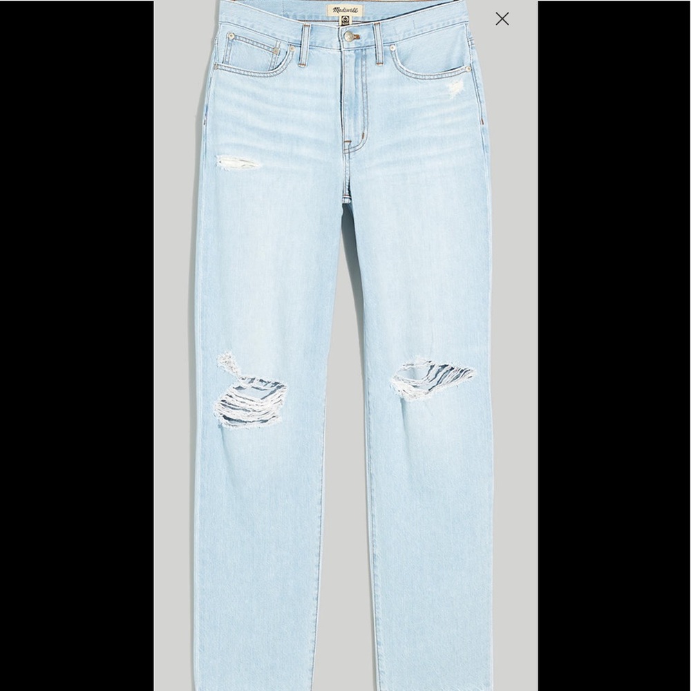 Madewell Slouchy Boyjean in Wrightlane Wash